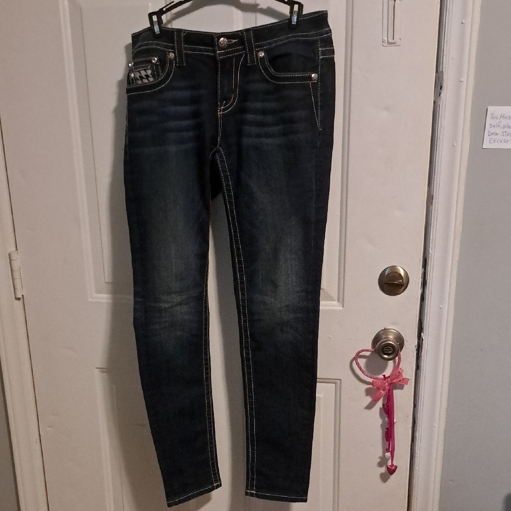 Women's MISS ME Dark Blue Jeans